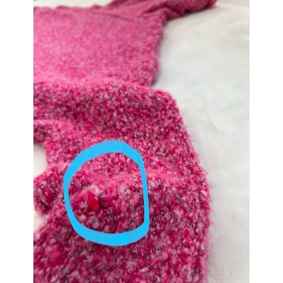 NWD New with Defect Free People Bff Cowl Neck Sweater, Size M - Pink MSRP $98 - Picture 5 of 14